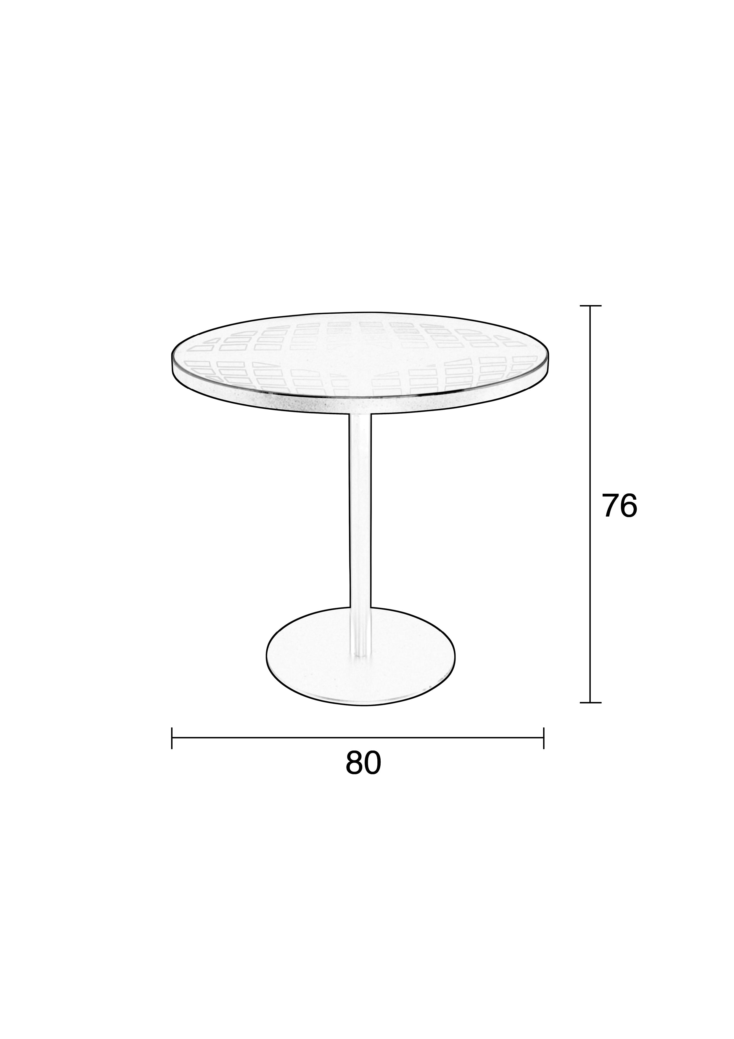 Albert Bistro De Jardin - Outdoor Table - Aluminum - Black