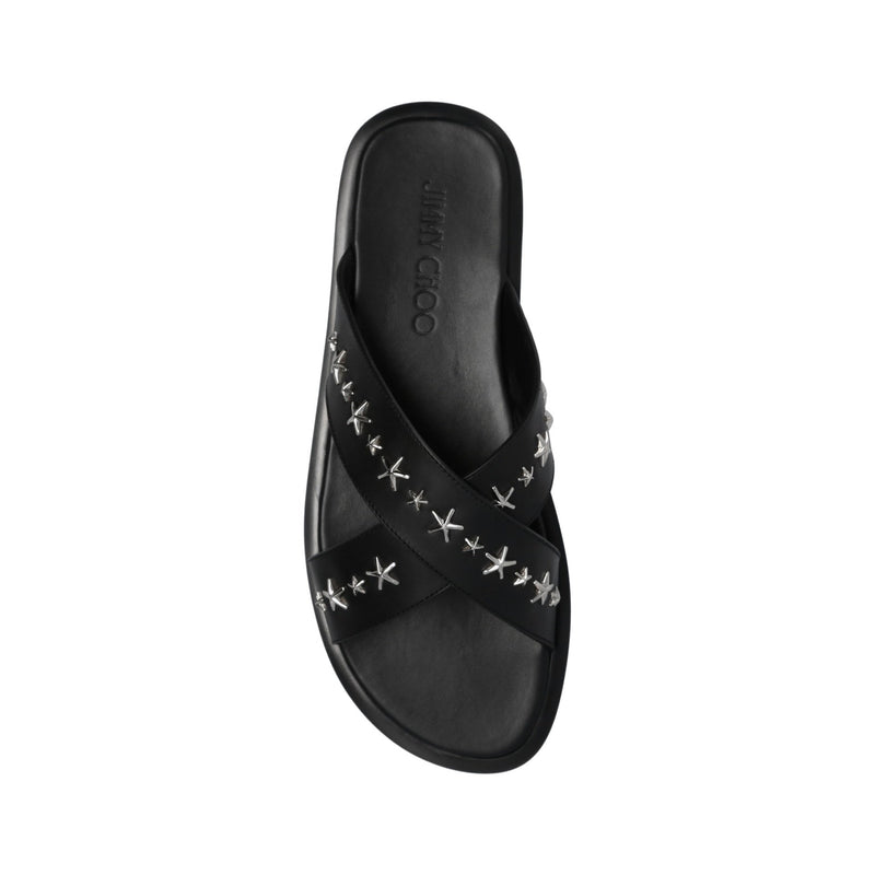 Sandales - Jimmy Choo Palmo Leather - Black