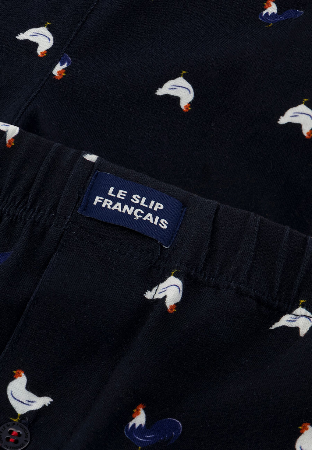 Caleçon Fredo Coq En Jersey De Coton - Marine