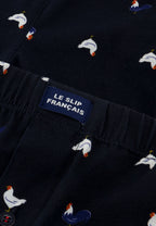 Caleçon Fredo Coq En Jersey De Coton - Marine