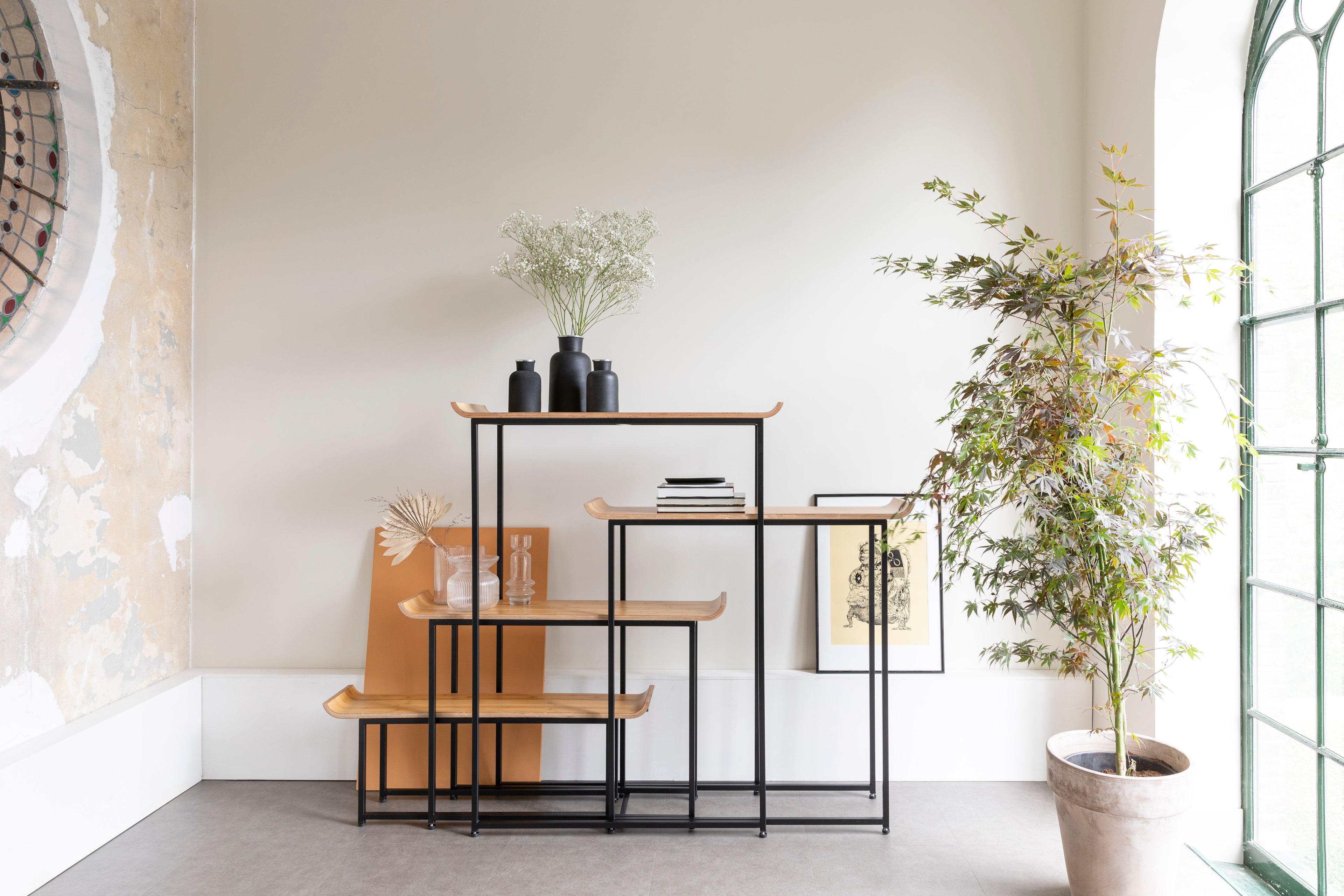 Flodka - Shelf - Plywood - Black