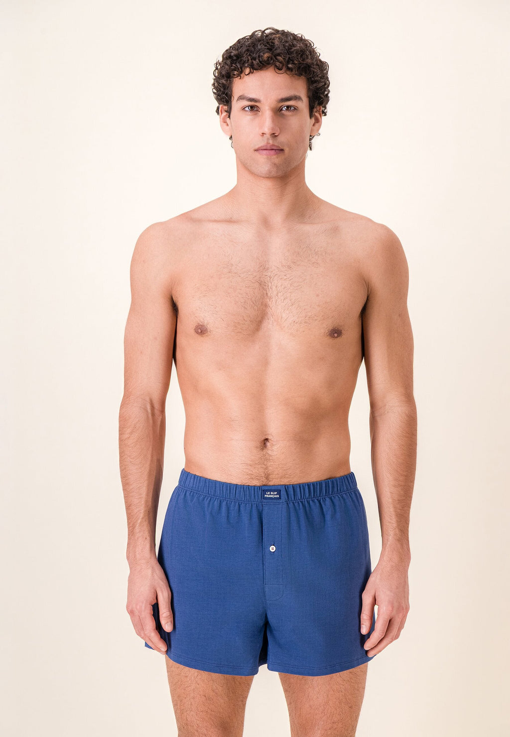 Caleçon Fredo En Jersey De Coton - Bleu Acier