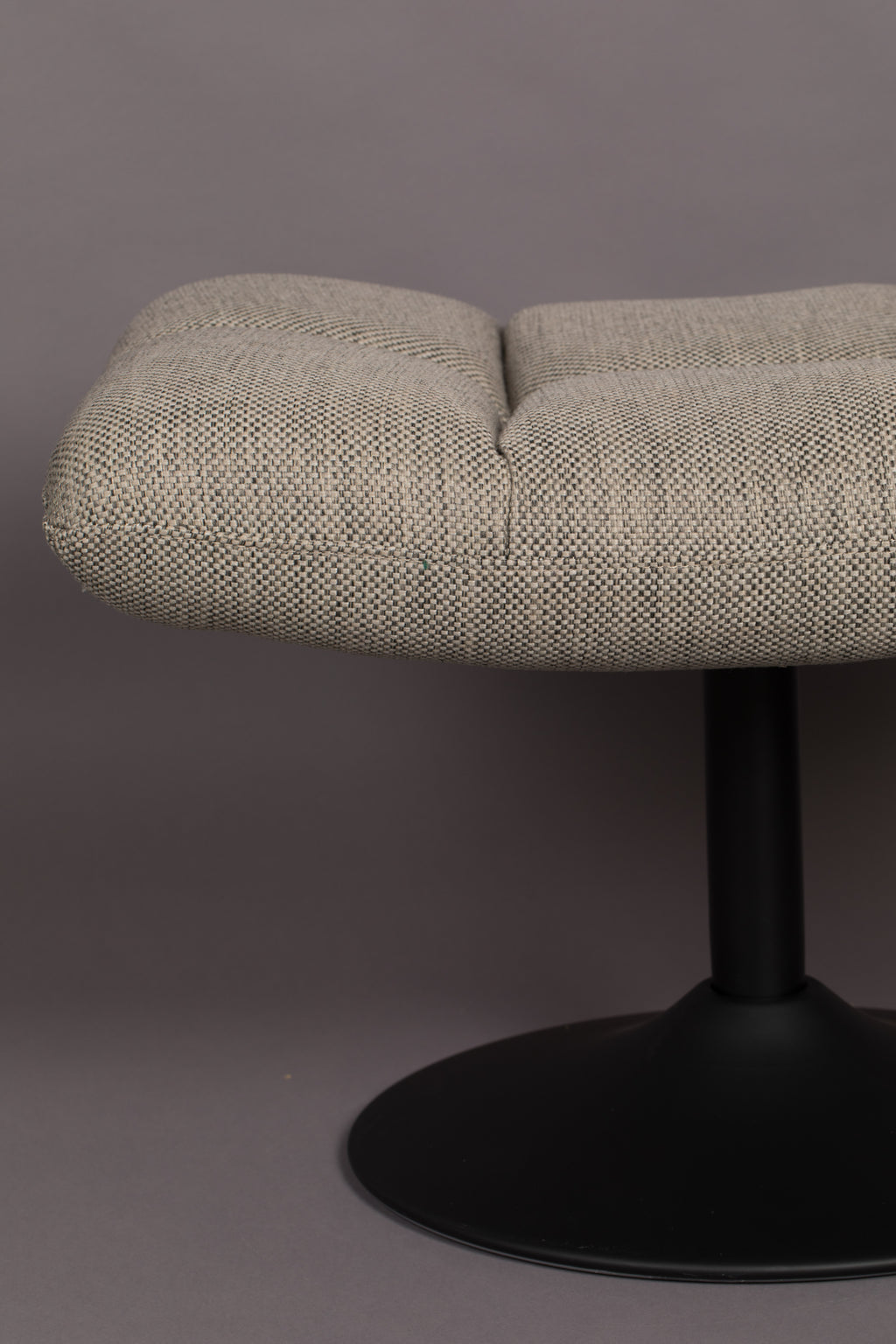 Bar - Pouf - Tissu - Gris clair