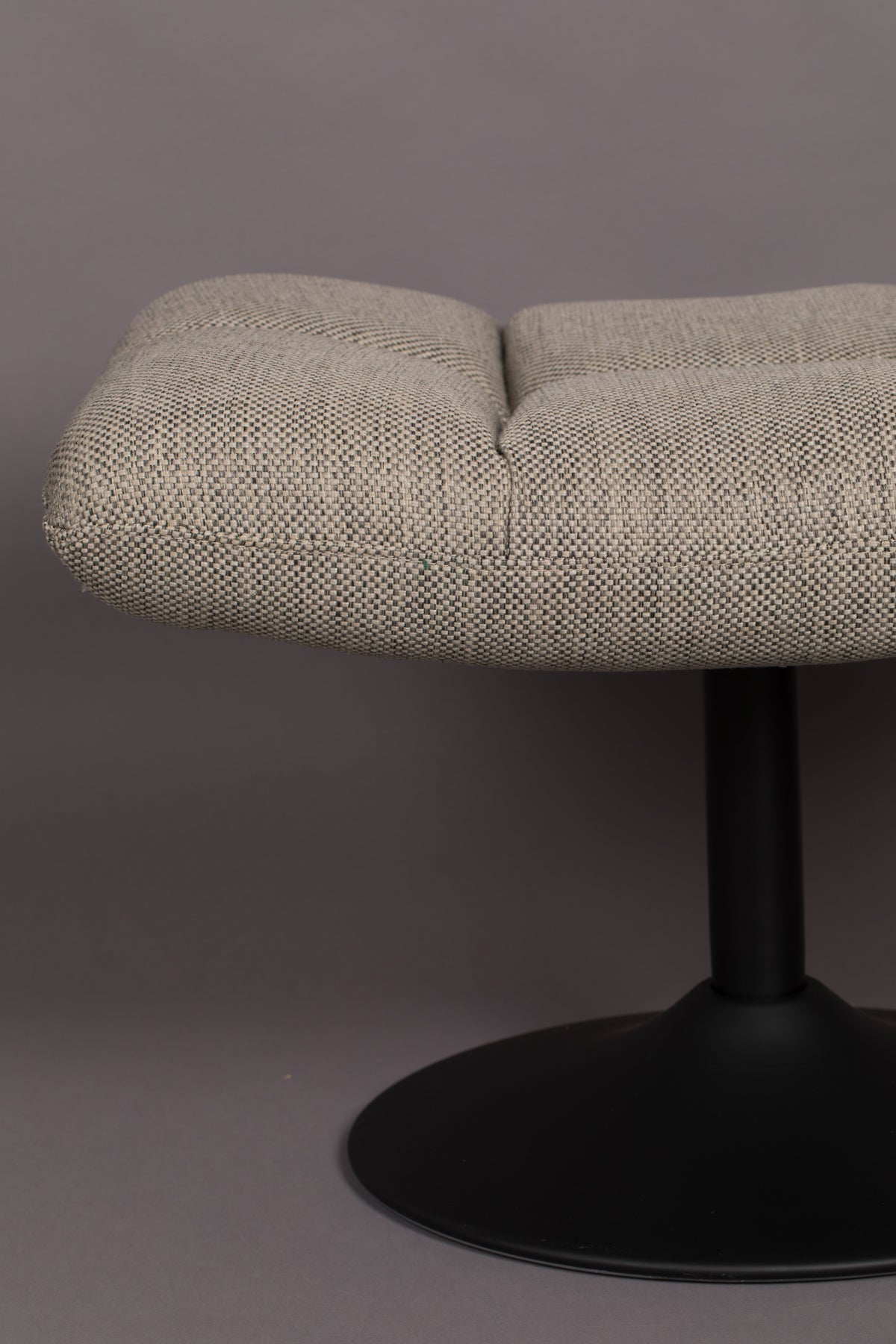 Bar - Pouf - Tissu - Gris clair