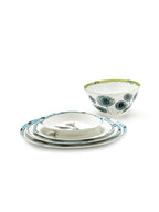 Midnight Flowers - Lot De 2 Bols - L - Porcelaine Bone China - Anemone Vaniglia