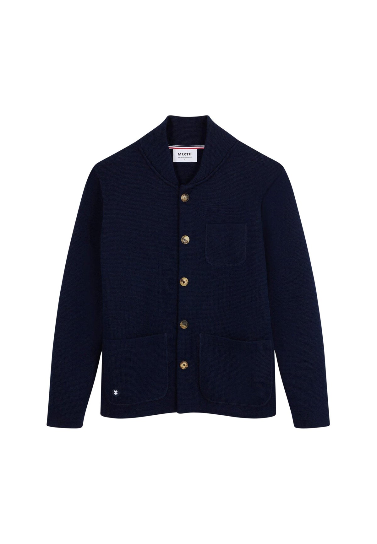 Gilet Eloi En Maille - Marine