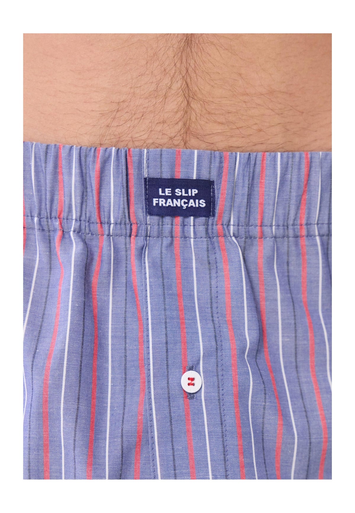 Jacques Tricolour Striped Cotton Boxer Shorts