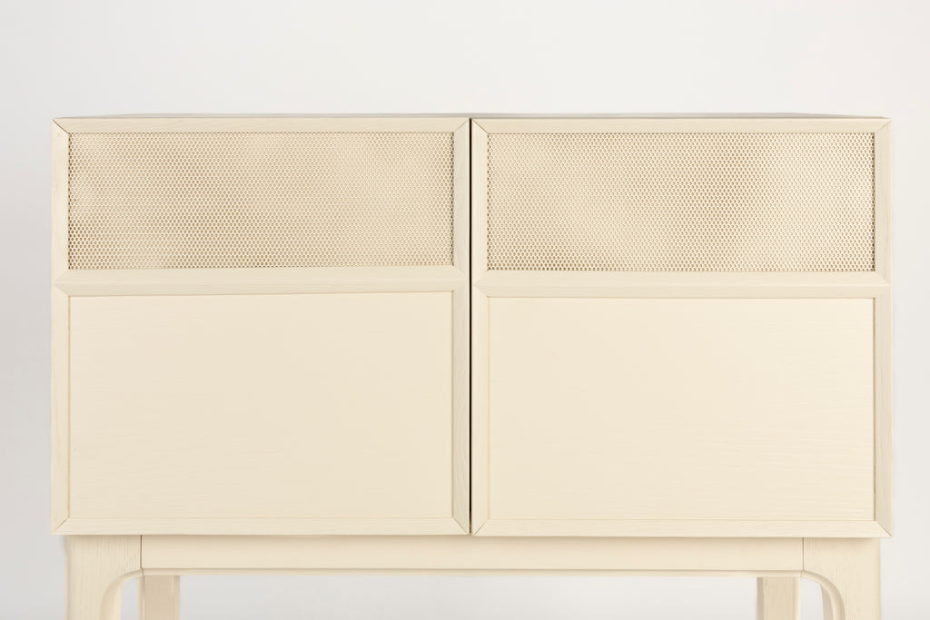 June - Wardrobe - Oak veneer - Beige
