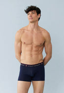 Lot De 2 Boxers En Coton - Boxers Marine Kdo Indigo