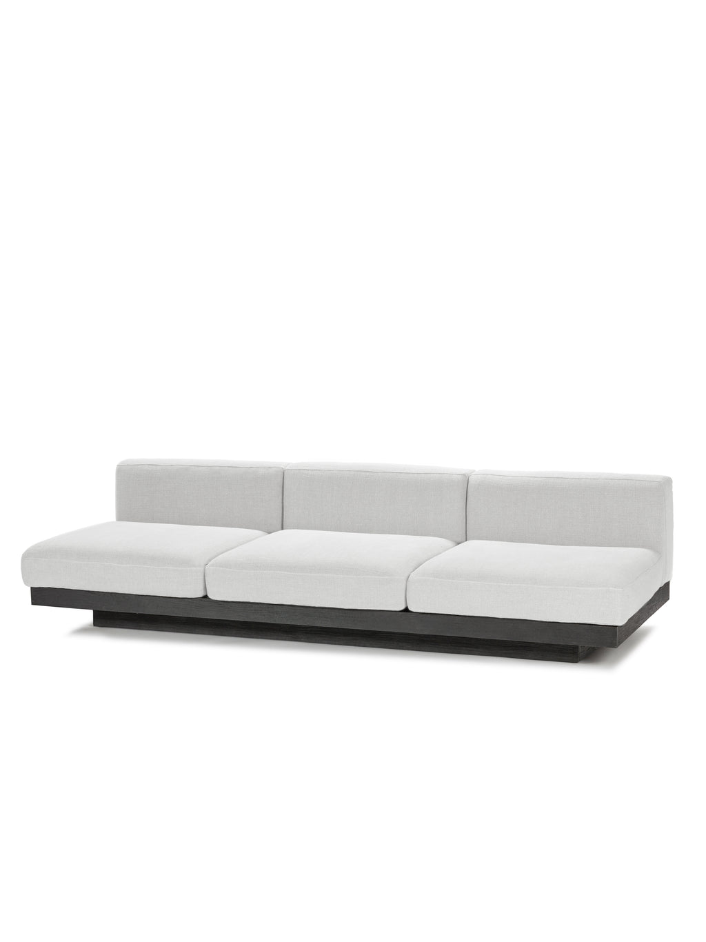 Rudolph - Banco De Interior De 3 Plazas - Aluminio, Madera Y Tapicería - Blanco Roto Negro