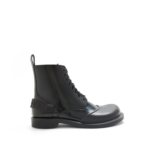 Bottes Loewe Leather Lace-Up - Black - Homme