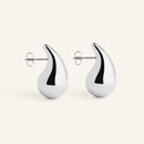 Boucles d'oreilles Goutte acier inoxydable argenté 