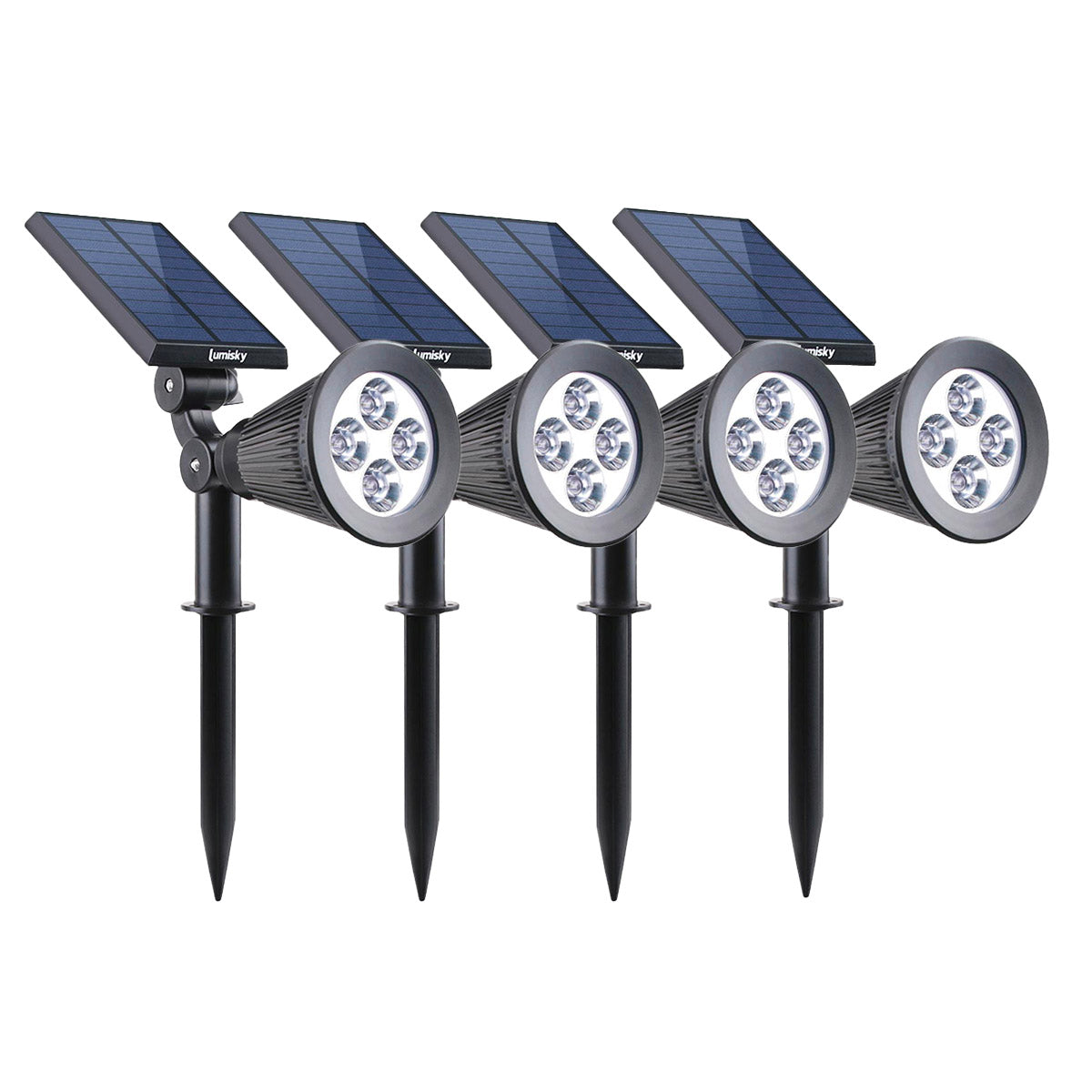 Spiky - Spot Solaire - Plastique - Noir