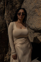Mali Top - Warm Sand / Black