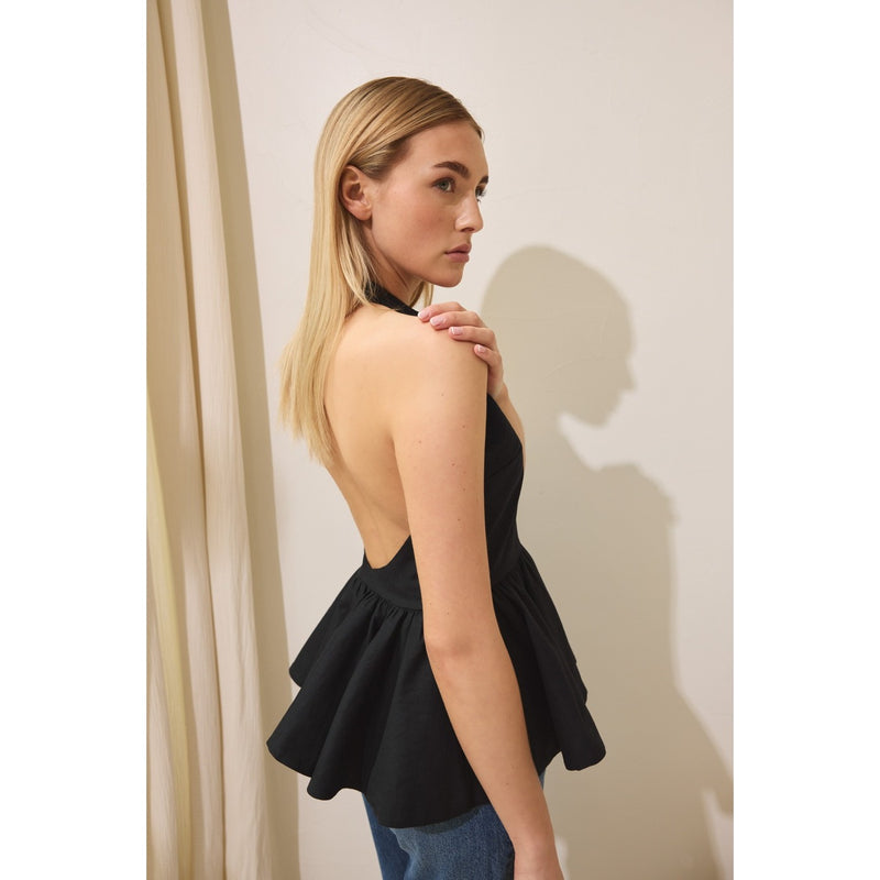 Top Le Johansson - Negro - Mujer