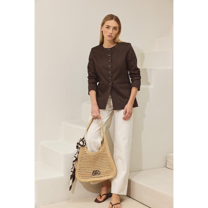 Chaqueta Le Nicholson - Marrón oscuro - Mujer