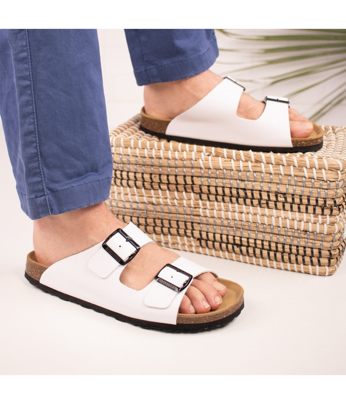 Sandalias blancas - Hombre