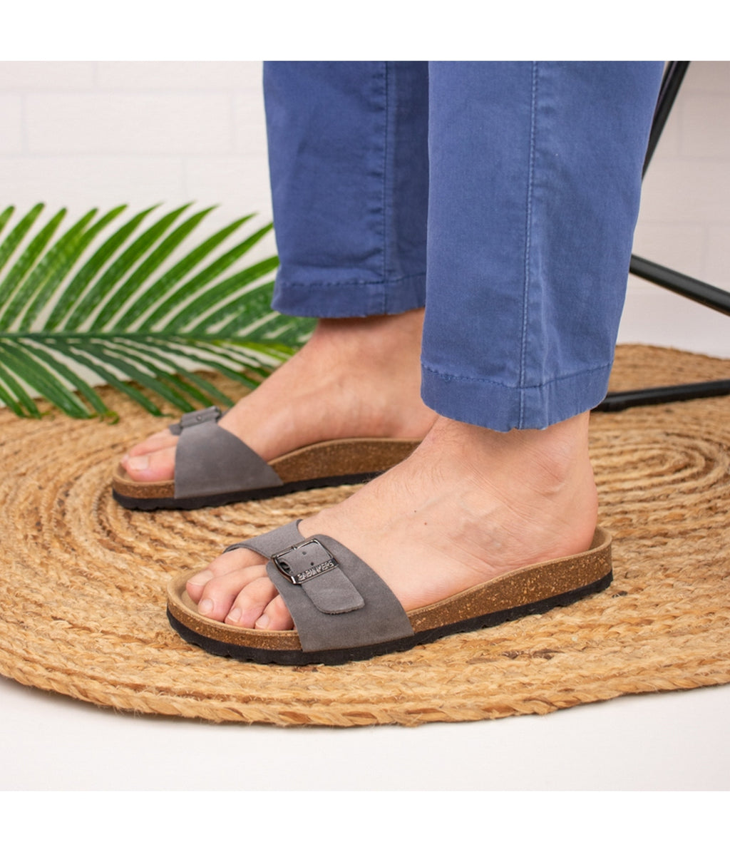 Sandalias grises - Hombre