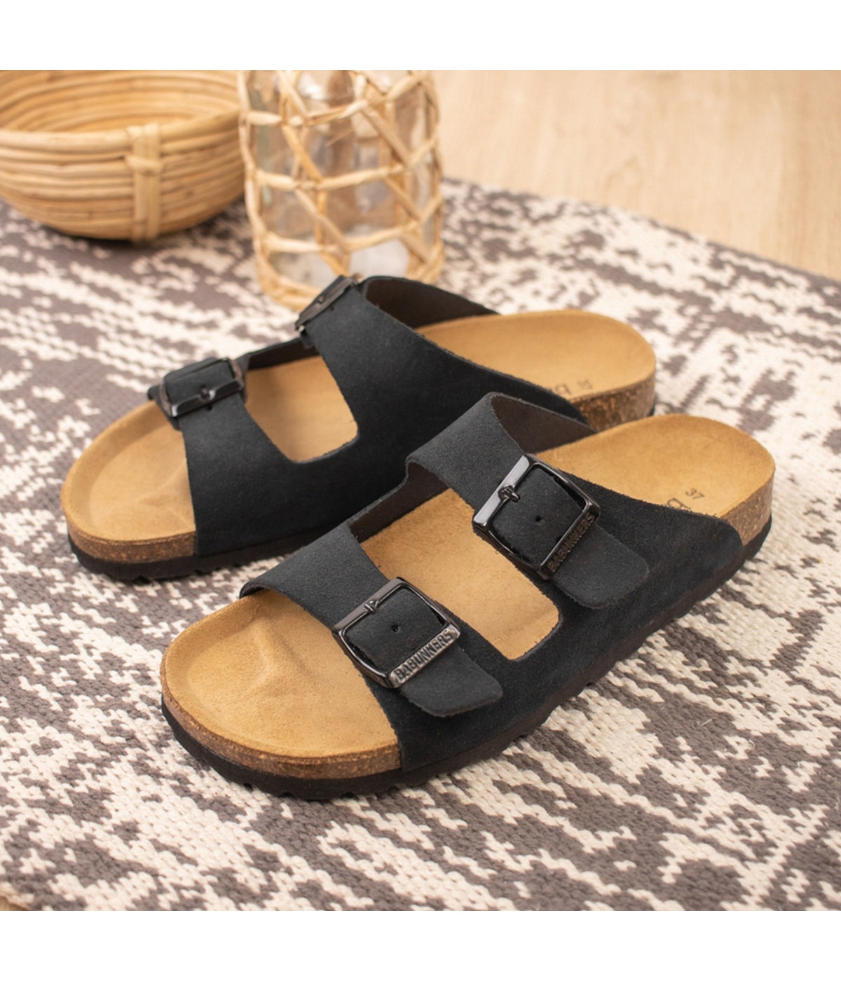 Sandalias negras - Mujer