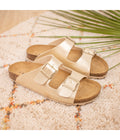 Sandalias doradas - Mujer