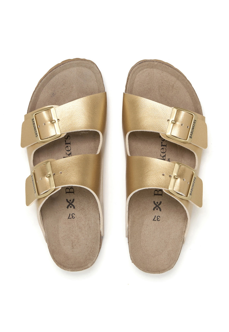 Sandalias doradas - Mujer