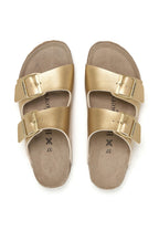 Sandalias doradas - Mujer