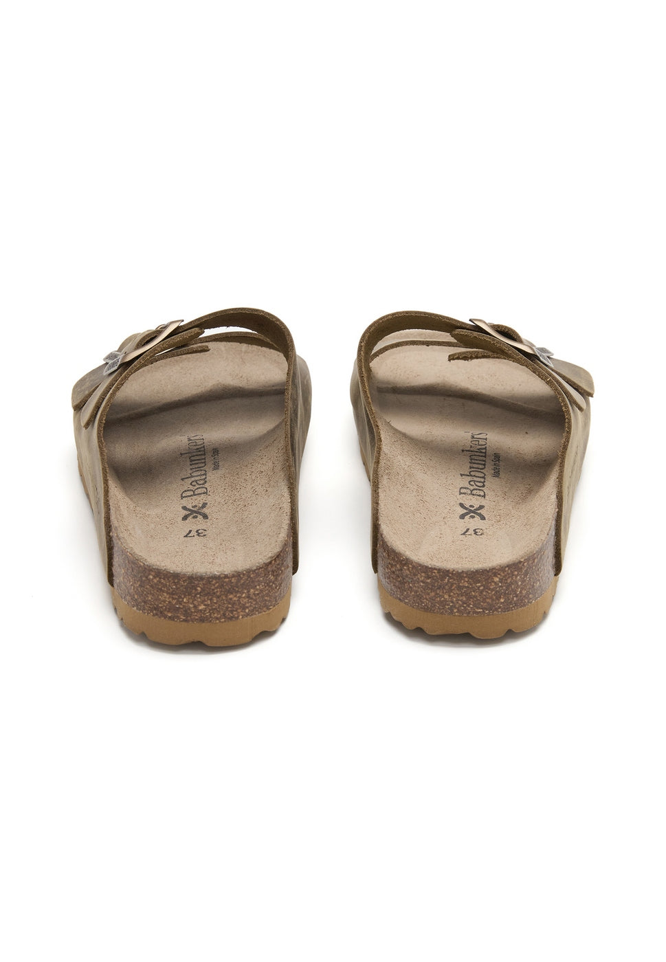 Sandalias caqui - Mujer