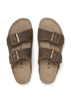 Sandalias caqui - Mujer
