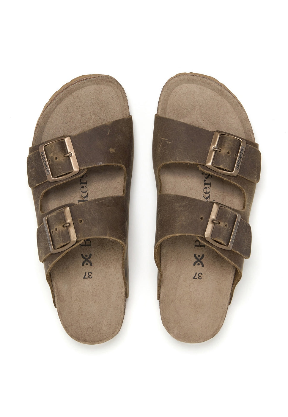 Sandalias caqui - Mujer