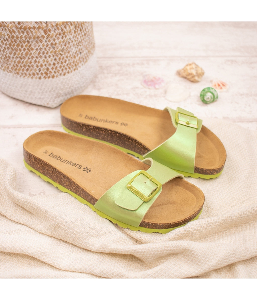 Sandalias verdes - Mujer
