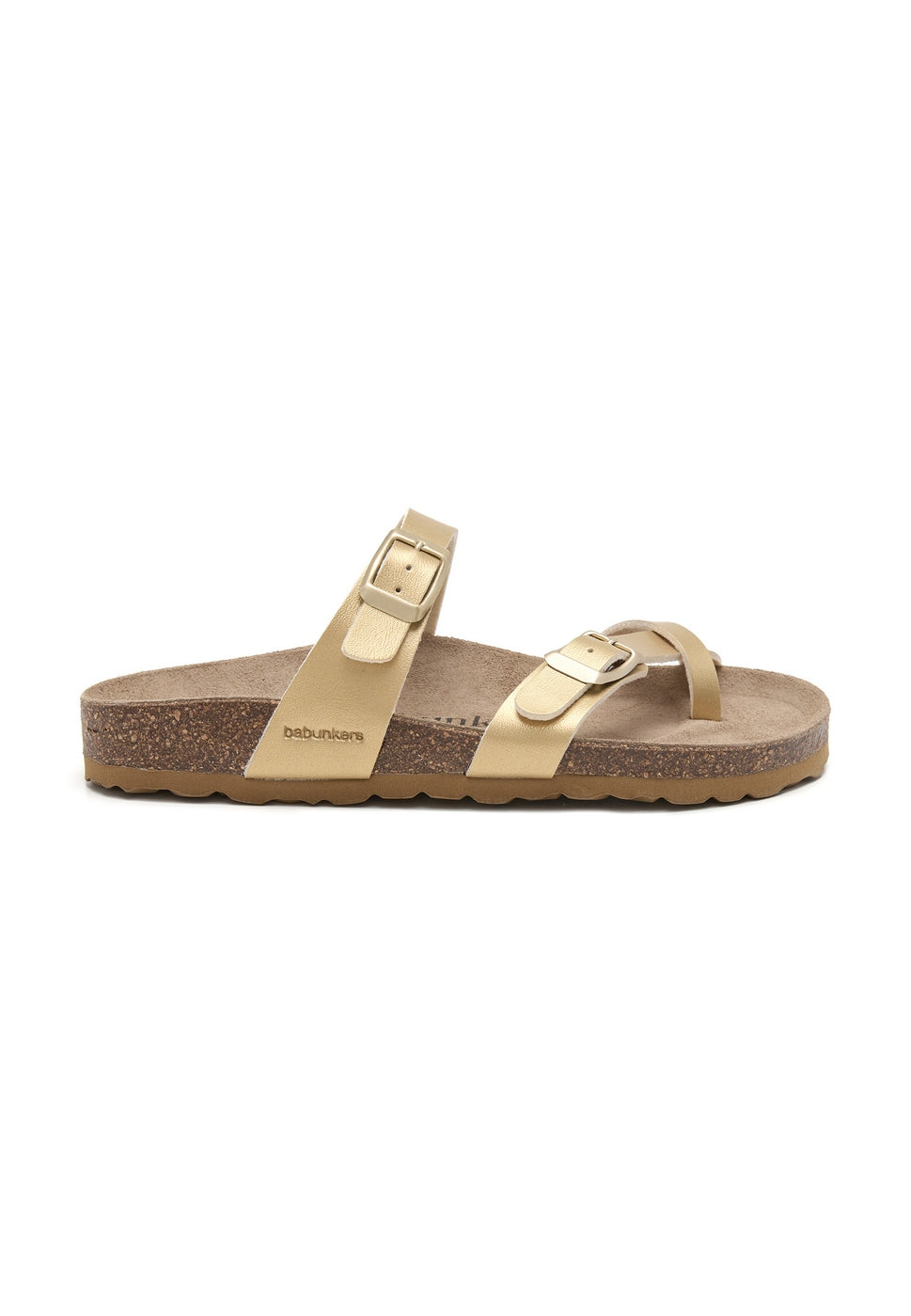 Sandalias doradas - Mujer