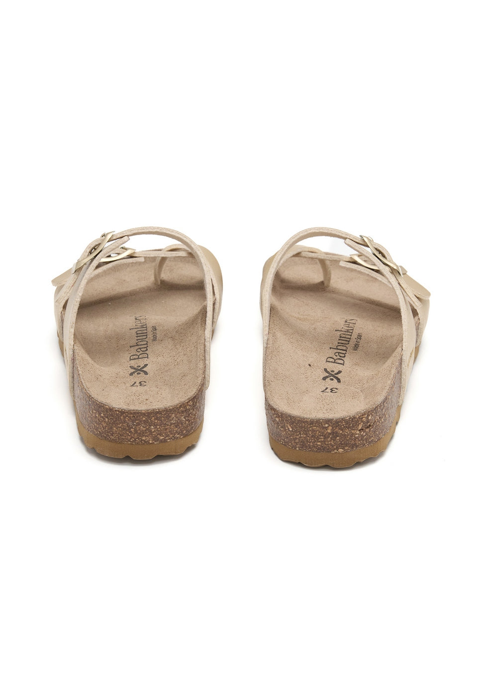 Sandalias doradas - Mujer
