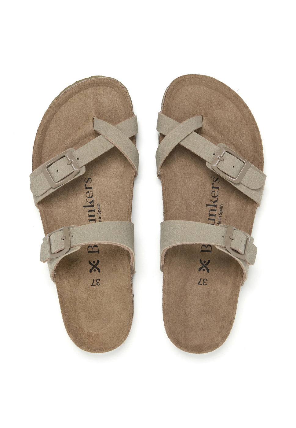 Sandalias Caqui - Mujer