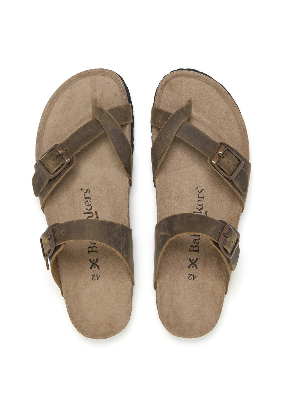 Sandalias caqui - Hombre