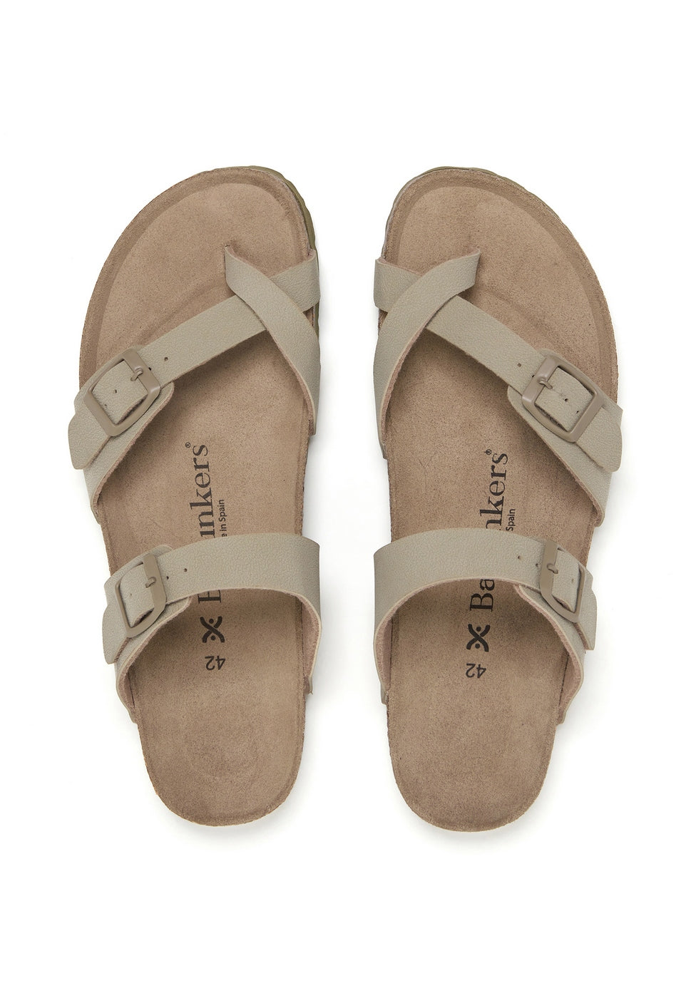 Sandalias caqui - Hombre