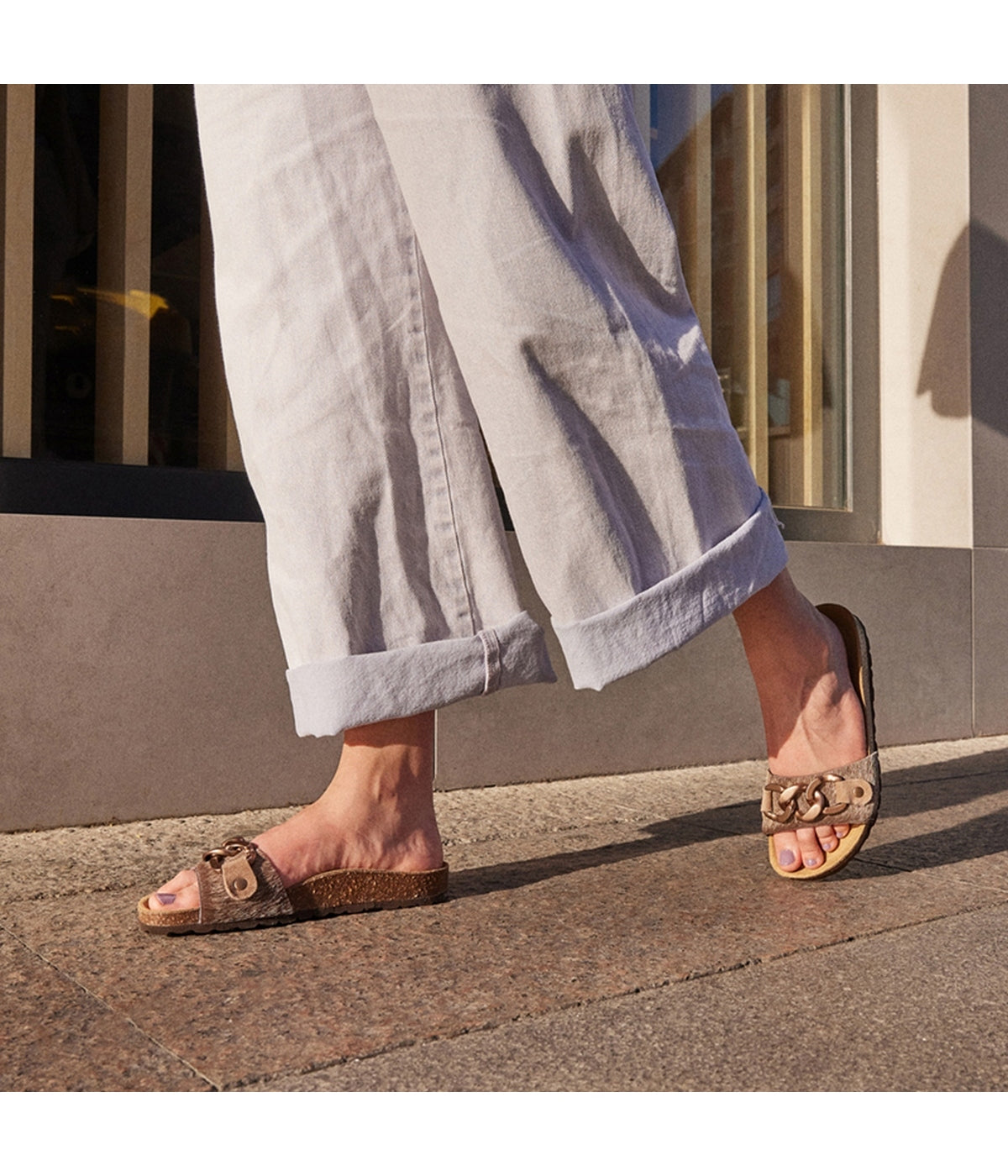 Sandalias Marrones - Mujer