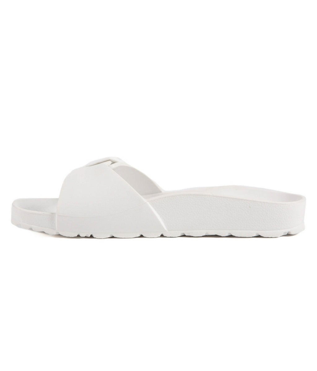 Sandalias de baño blancas - Mujer