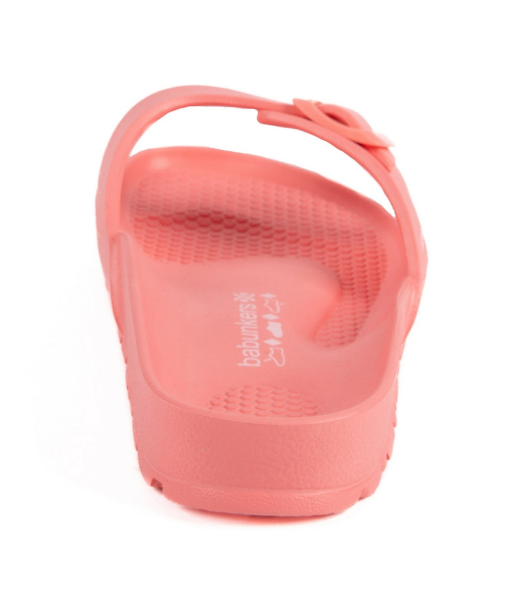 Sandalias de baño color salmón - Mujer
