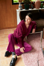 Pantalon Pavel - Velours Fuschia