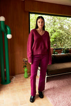 Pantalon Pavel - Velours Fuschia