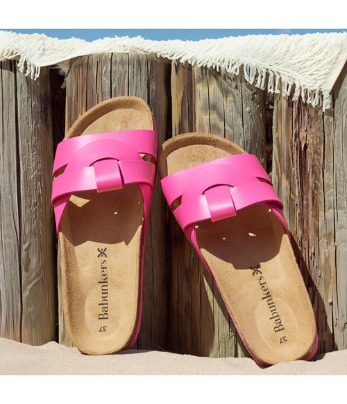 Sandalias fucsia - Mujer