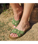 Sandalias verdes - Mujer