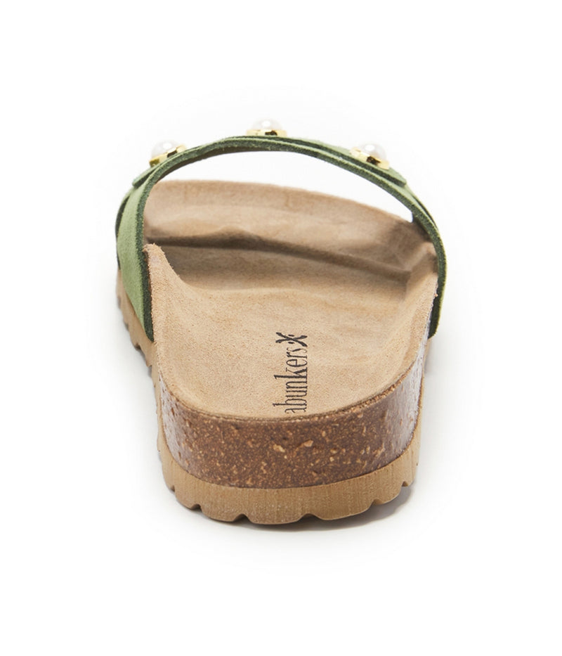 Sandalias verdes - Mujer