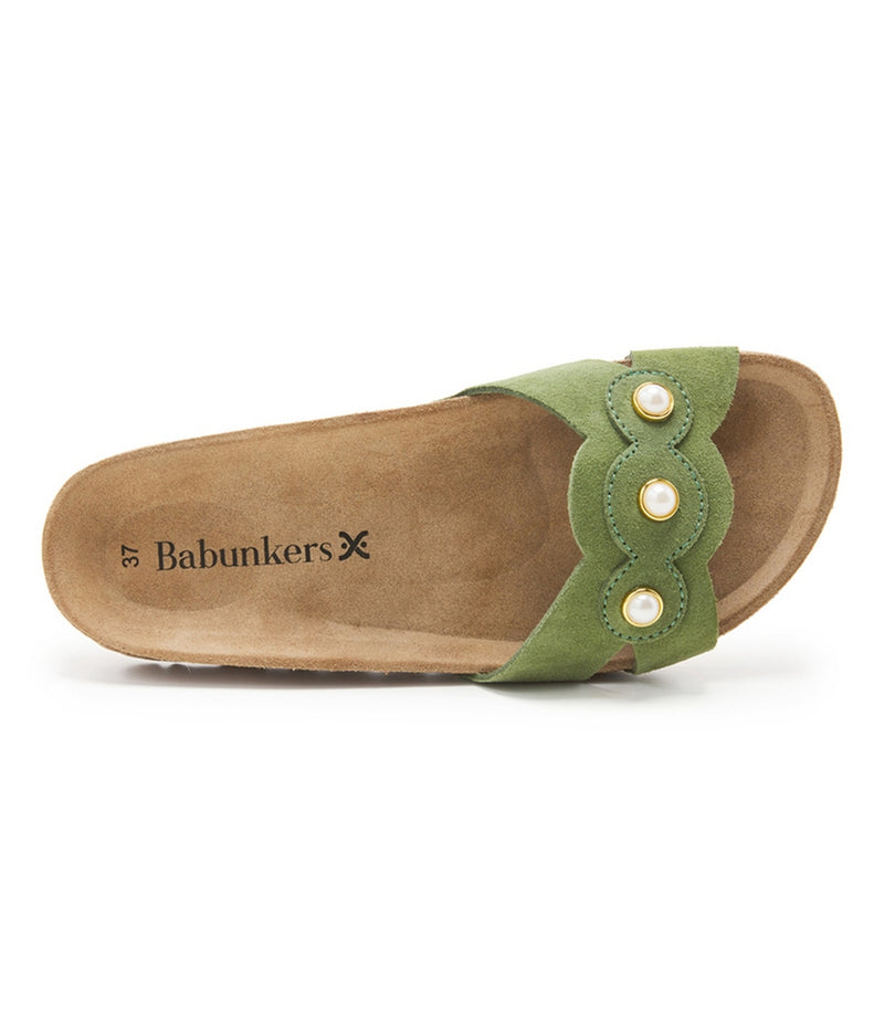 Sandalias verdes - Mujer