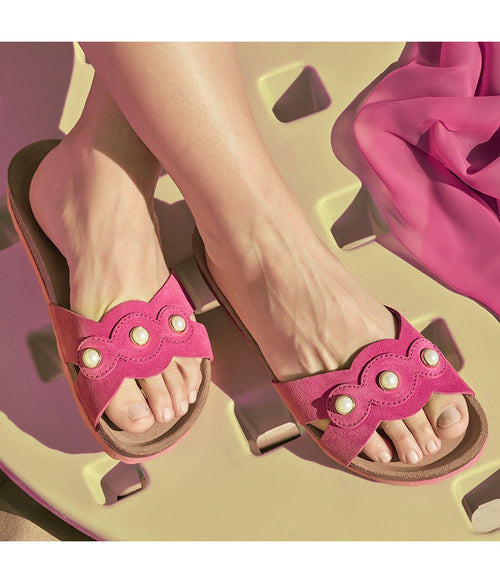 Sandales Fuchsia - Femme