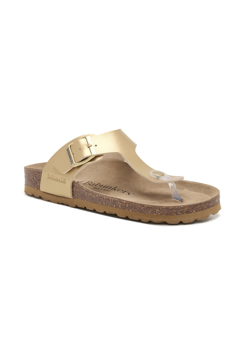 Sandalias doradas - Mujer