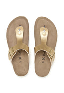 Sandalias doradas - Mujer