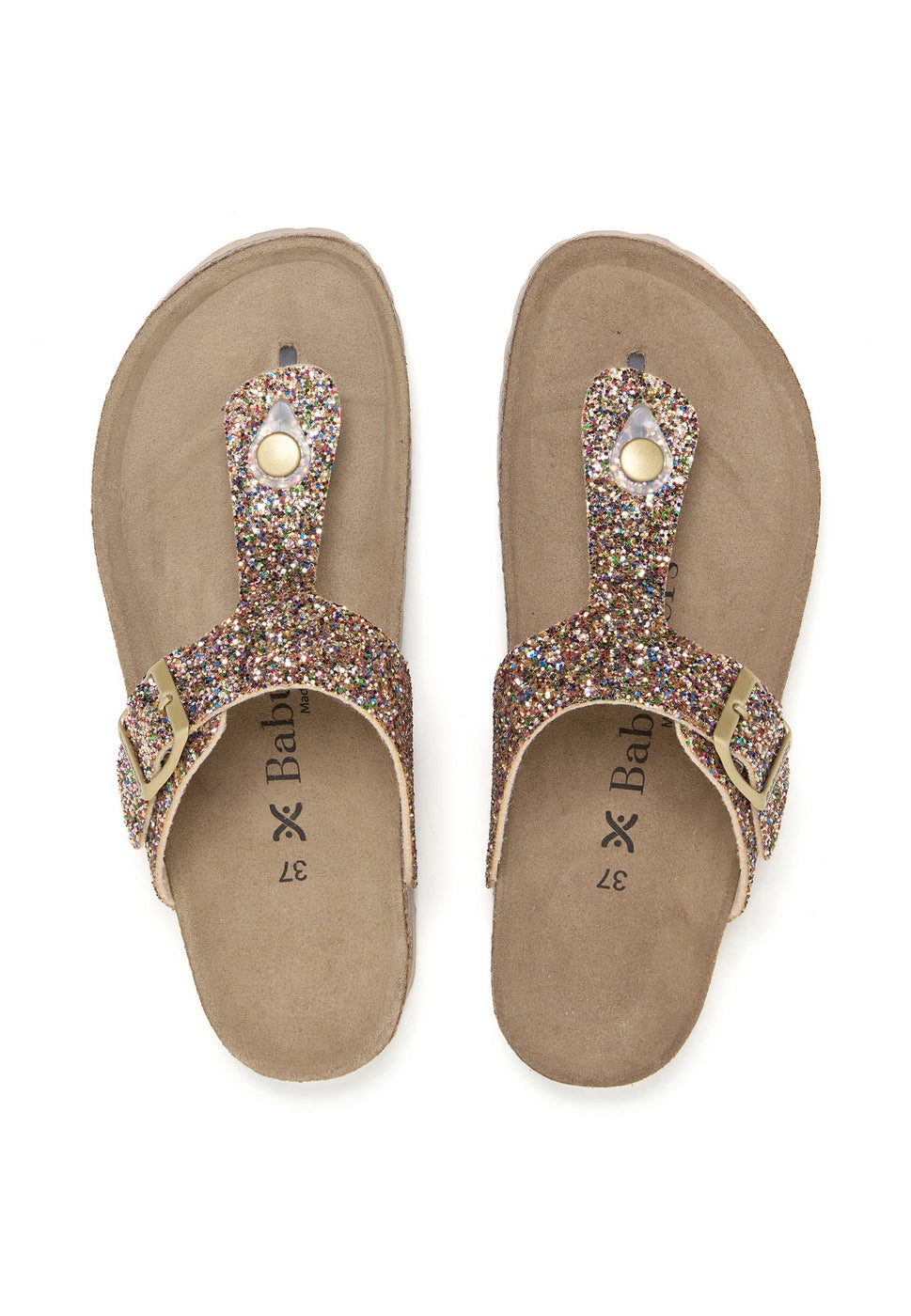 Sandalias doradas - Mujer