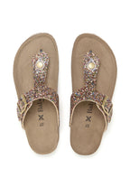 Sandalias doradas - Mujer