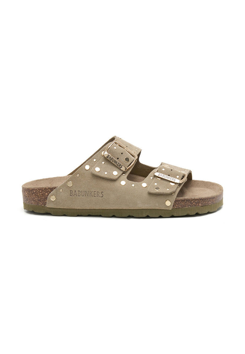 Khaki Sandals - Women